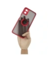 Hurtownia GSM - Bizon Case Hybrid Ring Motorola Moto E22 / E22i füstös piros kerettel - BIZ498 - {ean13} - Hurt
