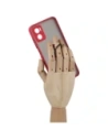 Hurtownia GSM - Bizon Case Hybrid Ring Motorola Moto E22 / E22i füstös piros kerettel - BIZ498 - {ean13} - Hurt