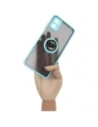 Hurtownia GSM - Etui s úchytem na palec Bizon Case Hybrid Ring pro Motorola Moto E22 / E22i kouřové s jasně modrým rámečkem - BIZ499 - {ean13} - Hurt