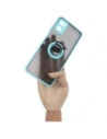Hurtownia GSM - Etui s úchytem na palec Bizon Case Hybrid Ring pro Motorola Moto E22 / E22i kouřové s jasně modrým rámečkem - BIZ499 - {ean13} - Hurt