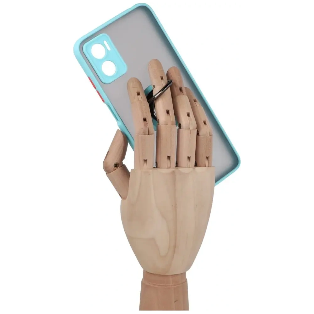 Hurtownia GSM - Etui s úchytem na palec Bizon Case Hybrid Ring pro Motorola Moto E22 / E22i kouřové s jasně modrým rámečkem - BIZ499 - {ean13} - Hurt