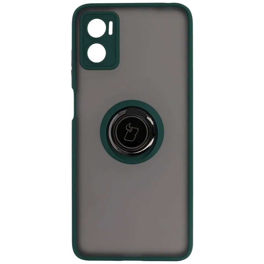 Hurtownia GSM - Bizon Case Hybrid Ring Motorola Moto E22 / E22i füstös sötétzöld kerettel - BIZ500 - {ean13} - Hurt