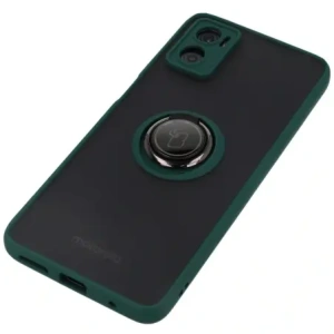 Wholesale Bizon Case Hybrid Ring Motorola Moto E22 / E22i smoky with a dark green frame - BIZ500 - {ean13} - Hurt
