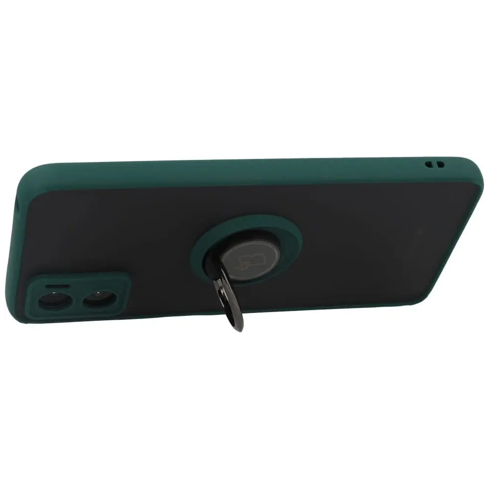 Hurtownia GSM - Bizon Case Hybrid Ring Motorola Moto E22 / E22i füstös sötétzöld kerettel - BIZ500 - {ean13} - Hurt