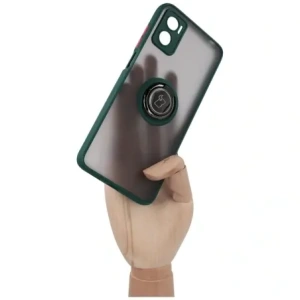 Wholesale Bizon Case Hybrid Ring Motorola Moto E22 / E22i smoky with a dark green frame - BIZ500 - {ean13} - Hurt