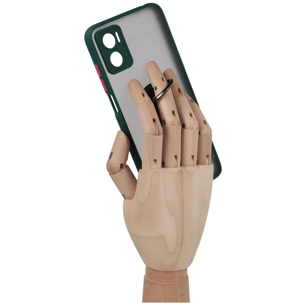 Hurtownia GSM - Bizon Case Hybrid Ring Motorola Moto E22 / E22i füstös sötétzöld kerettel - BIZ500 - {ean13} - Hurt
