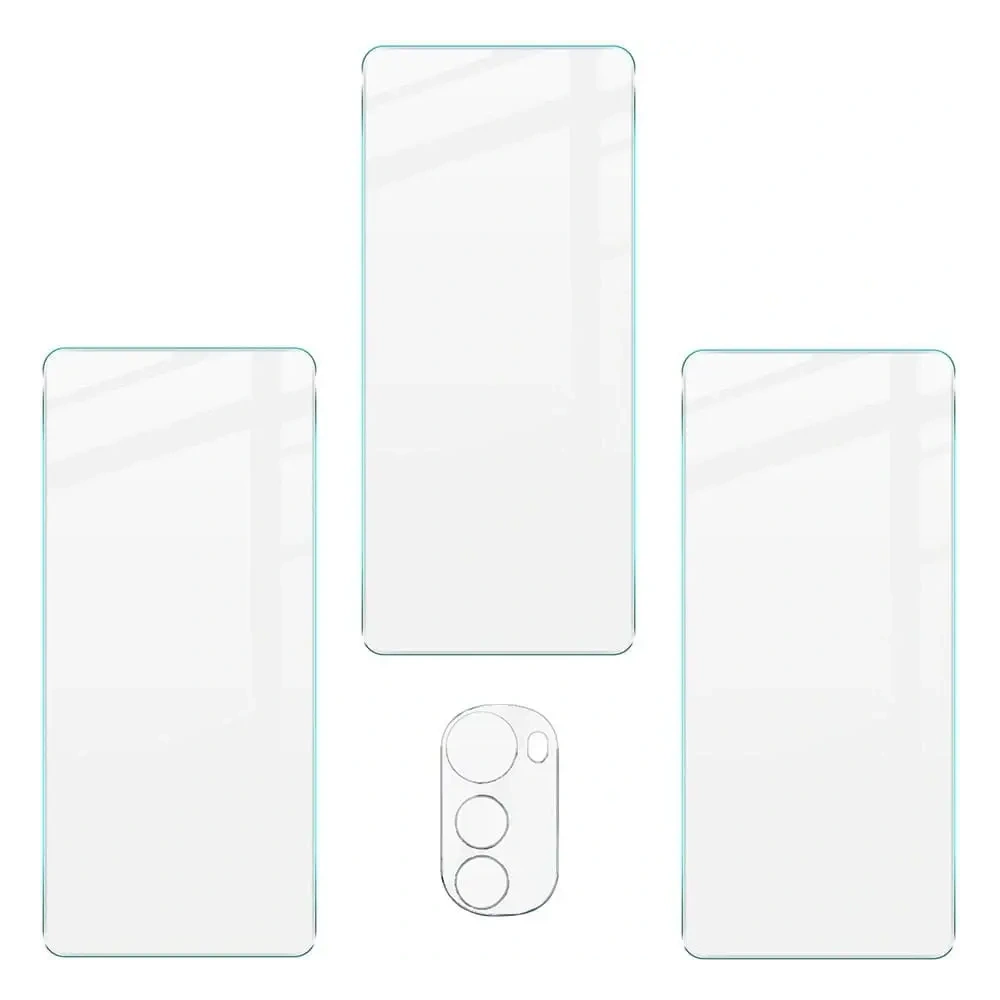 Hurtownia GSM - Bizon Glass Sticlă securizată transparentă - 3 buc. + sticlă lentilă Motorola Moto E32 / E32s - BIZ501 - {ean13} - Hurt