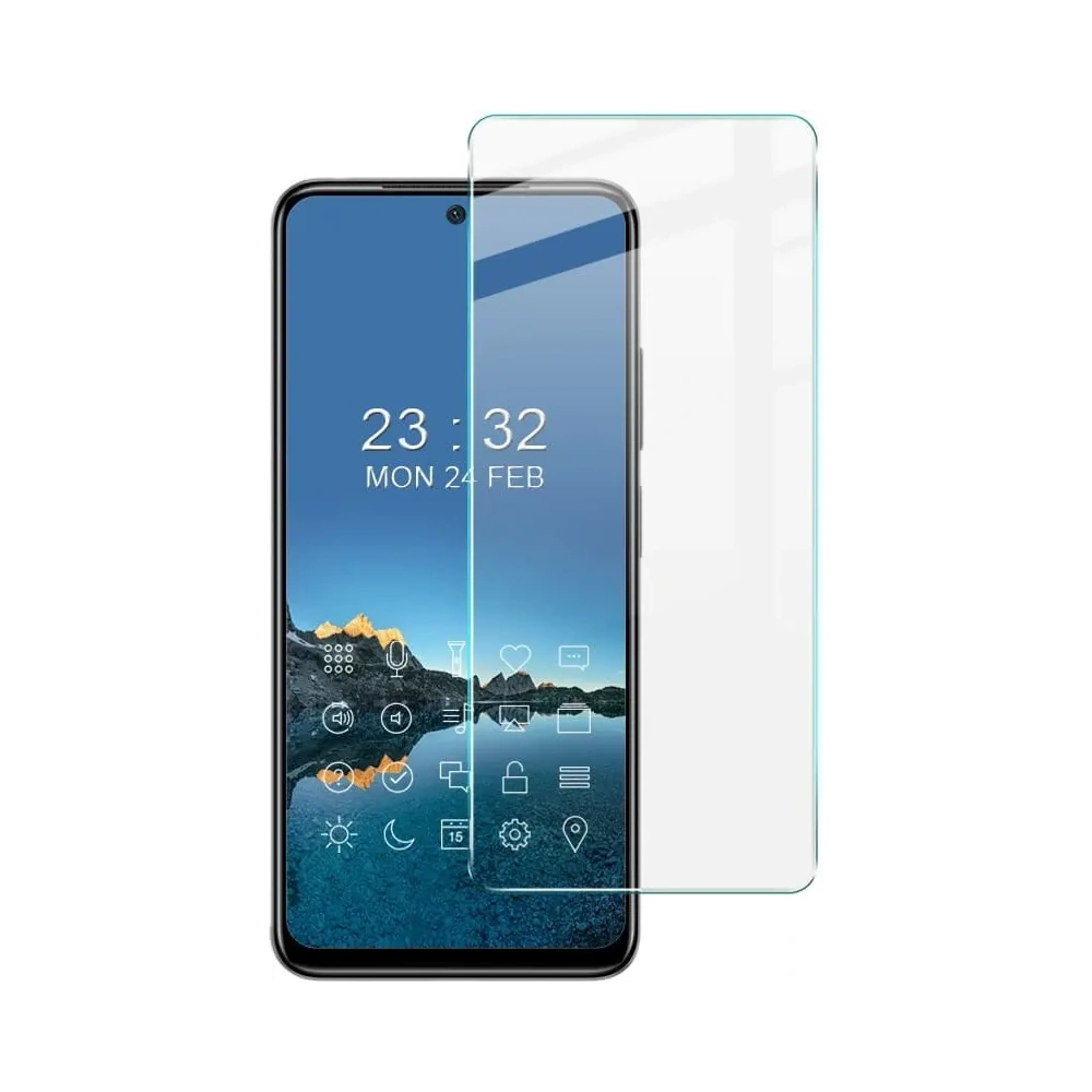 Hurtownia GSM - Bizon Glass Sticlă securizată transparentă - 3 buc. + sticlă lentilă Motorola Moto E32 / E32s - BIZ501 - {ean13} - Hurt