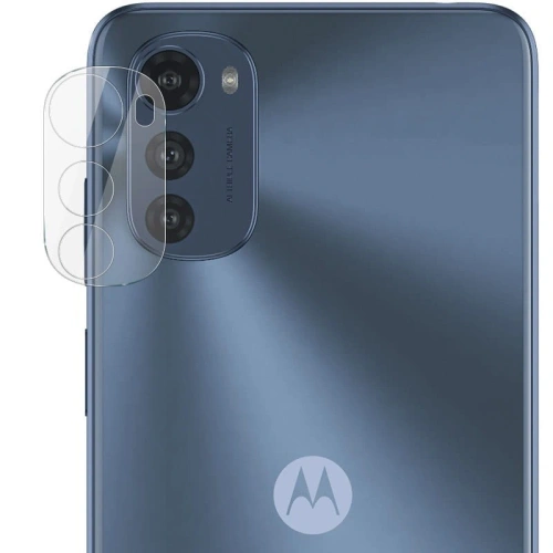 Szkło hartowane Bizon Glass Clear - 3 szt. + obiektyw Motorola Moto E32 / E32s