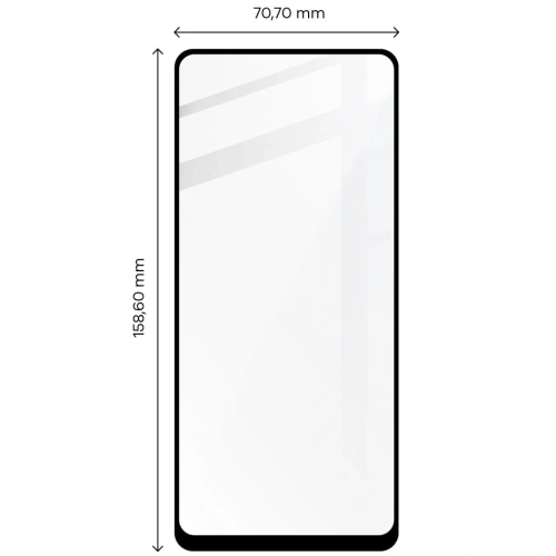 Szkło hartowane Bizon Glass Edge do Motorola Moto E32 / E32s czarne