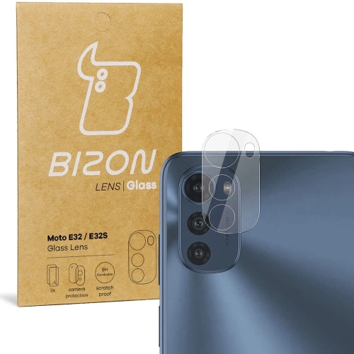 Szkło na aparat Bizon Glass Lens do Motorola Moto E32 / E32s [2 PACK]