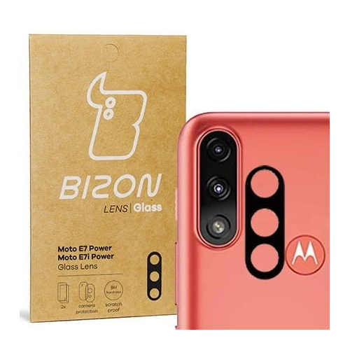 Szkło na aparat Bizon Glass Lens do Moto E7 Power / E7i Power [2 PACK]