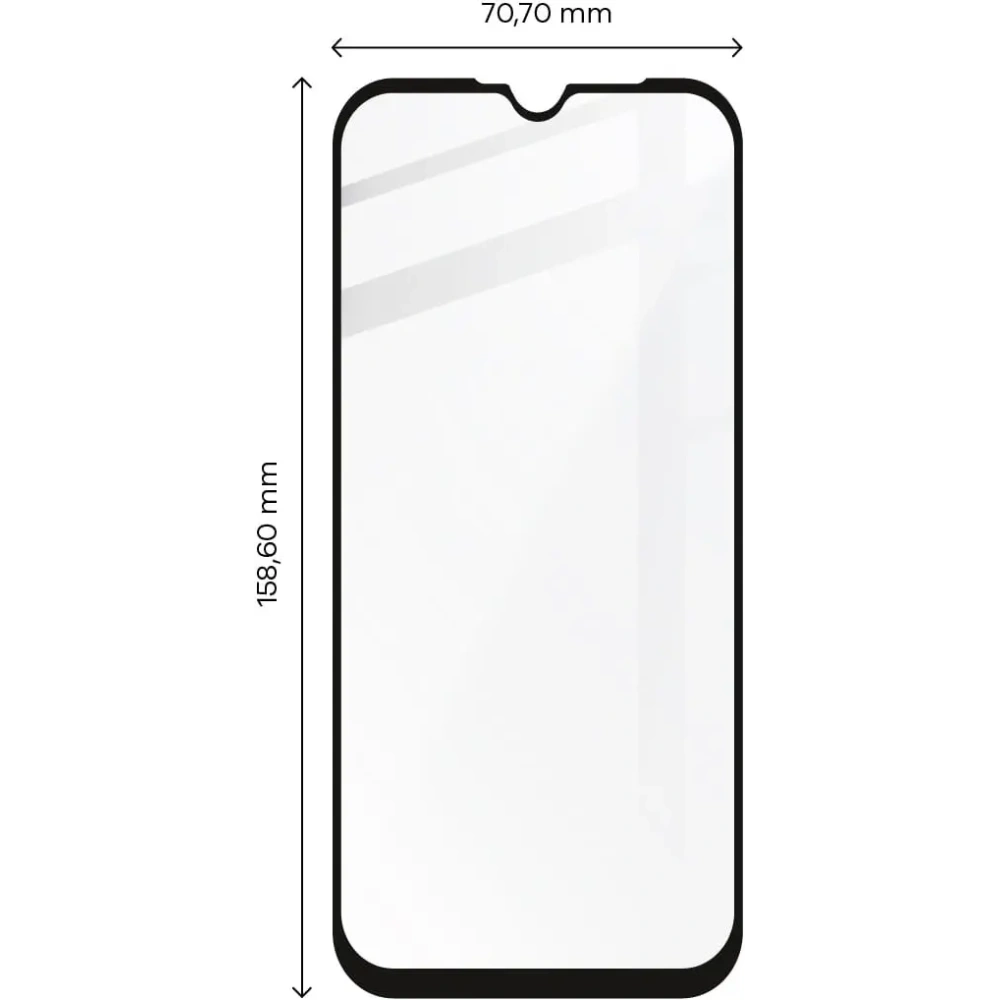 Hurtownia GSM - Szkło hartowane Bizon Glass Edge do Moto G10 / G20 / G30 / G9 Play czarne - BIZ509 - {ean13} - Hurt