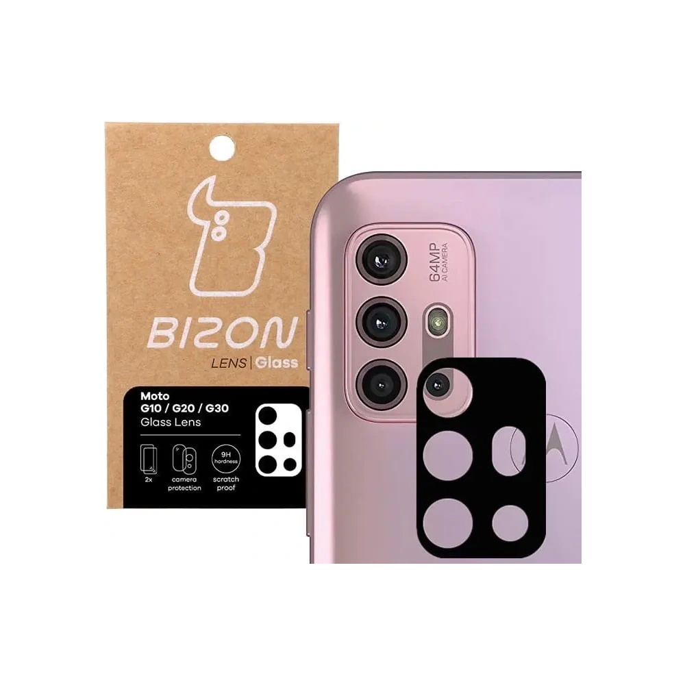 Hurtownia GSM - Sklo na aparát Bizon Glass Lens do Moto G10/ G20/ G30 [2 PACK] - BIZ510 - {ean13} - Hurt