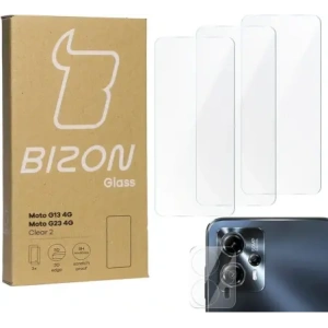 Hurtownia GSM - BIZON Clear 2 3x sticlă de ecran + sticlă de cameră Moto G13/G23 4G - BIZ512 - {ean13} - Hurt