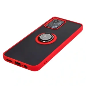 Hurtownia GSM - Bizon Case Hybrid Ring Motorola Moto G13 / G23 / G53 5G fumuriu cu un cadru roșu - BIZ515 - {ean13} - Hurt