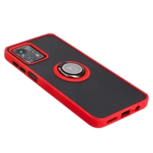 Hurtownia GSM - Bizon Case Hybrid Ring Motorola Moto G13 / G23 / G53 5G fumuriu cu un cadru roșu - BIZ515 - {ean13} - Hurt