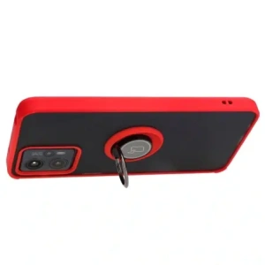 Hurtownia GSM - Bizon Case Hybrid Ring Motorola Moto G13 / G23 / G53 5G fumuriu cu un cadru roșu - BIZ515 - {ean13} - Hurt