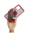 Hurtownia GSM - Etui s úchopem na prst Bizon Case Hybrid Ring pro Motorola Moto G13 / G23 / G53 5G kouřové s červeným rámečkem - BIZ515 - {ean13} - Hurt