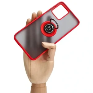 Hurtownia GSM - Bizon Case Hybrid Ring Motorola Moto G13 / G23 / G53 5G fumuriu cu un cadru roșu - BIZ515 - {ean13} - Hurt