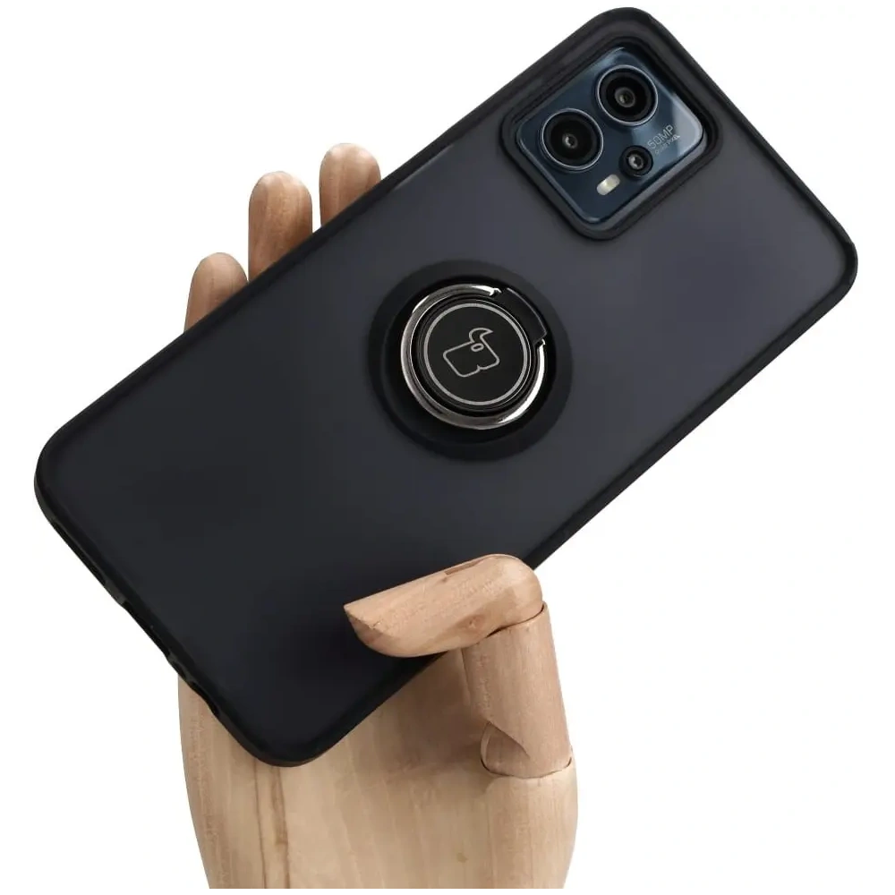 Wholesale Bizon Case Hybrid Ring Motorola Moto G13 / G23 / G53 5G smoky with a black frame - BIZ516 - {ean13} - Hurt
