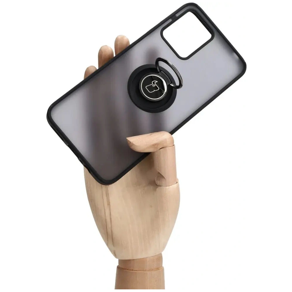 Hurtownia GSM - Bizon Case Hybrid Ring Motorola Moto G13 / G23 / G53 5G füstös fekete kerettel - BIZ516 - {ean13} - Hurt