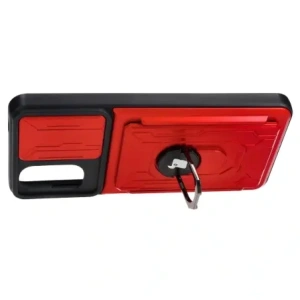 Hurtownia GSM - Etui Bizon Case Camshield Card Slot Ring do Moto G22 czerwone - BIZ517 - {ean13} - Hurt