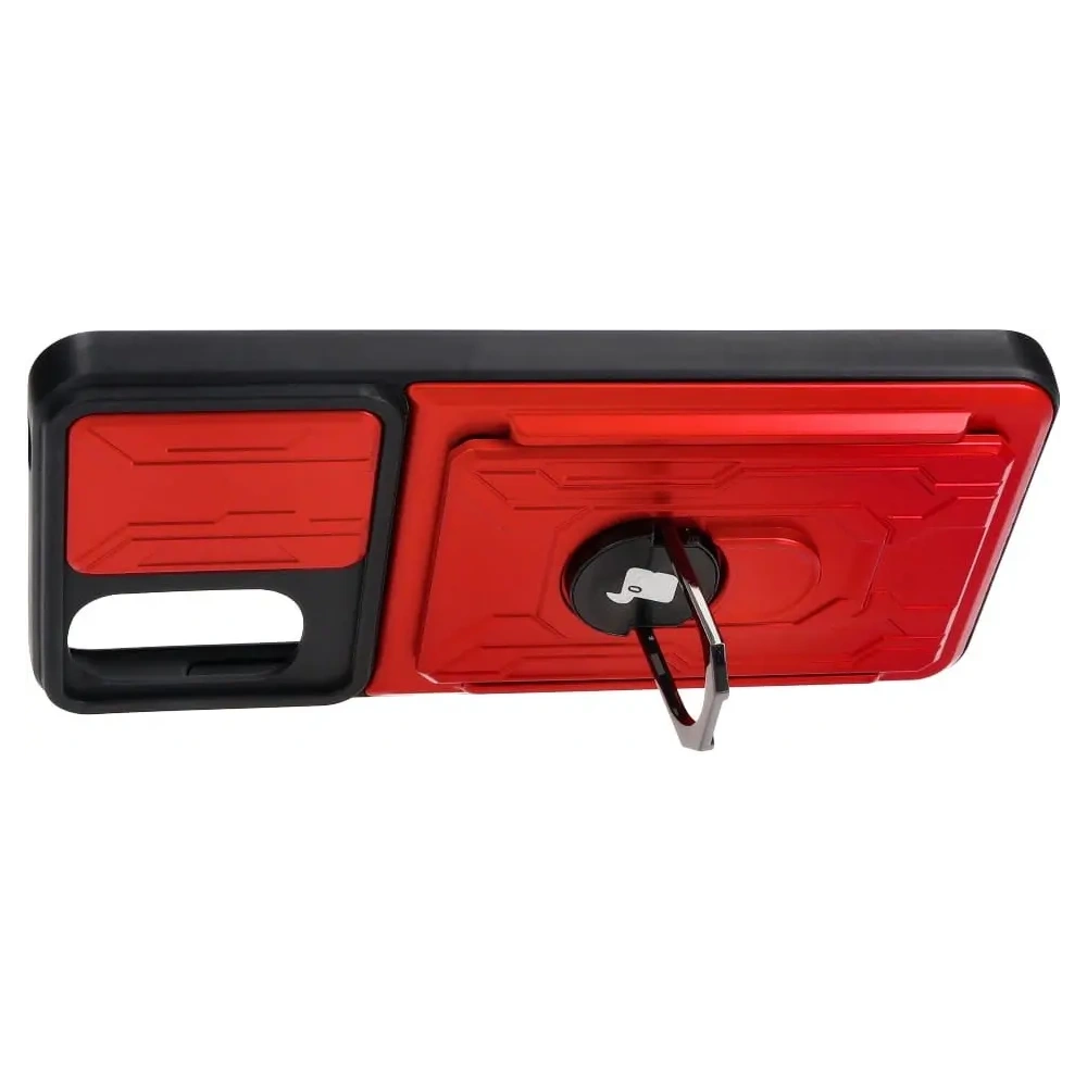 Hurtownia GSM - Bizon Case Camshield Kártyahely Gyűrű Moto G22 piros - BIZ517 - {ean13} - Hurt