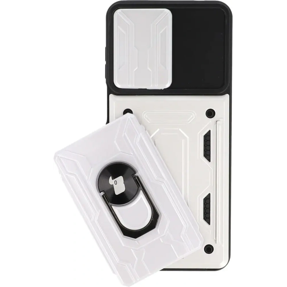 Hurtownia GSM - Bizon Case Camshield Kártyahely Gyűrű Moto G22 fehér - BIZ518 - {ean13} - Hurt