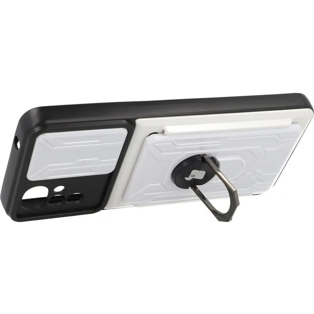 Hurtownia GSM - Bizon Case Camshield Kartensteckplatz Ring Moto G22 weiß - BIZ518 - {ean13} - Hurt