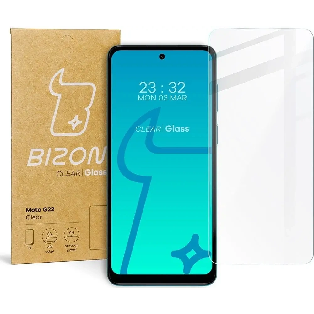 Hurtownia GSM - Bizon Glas Klar Motorola Moto G22 - BIZ519 - {ean13} - Hurt