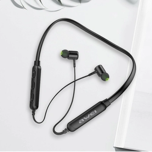 AWEI słuchawki sportowe Bluetooth G30BL-BK czarny/black Neckband