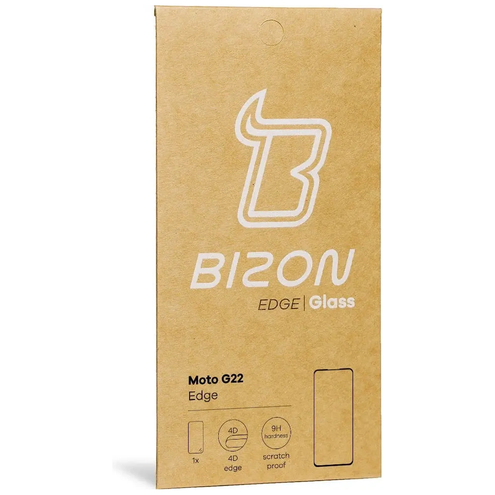 Hurtownia GSM - Szkło hartowane Bizon Glass Edge do Moto G22 czarne - BIZ520 - {ean13} - Hurt