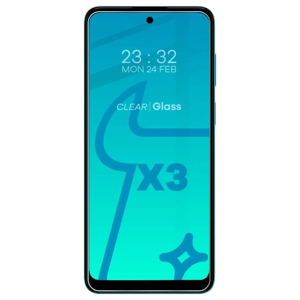 Hurtownia GSM - Bizon-Glas Klarglas gehärtetes Glas - 3 Stk. + Linsenglas Motorola Moto G22 - BIZ522 - {ean13} - Hurt