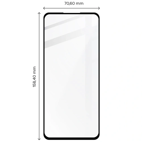 Szkło hartowane Bizon Glass Edge - [2 PACK] + ochrona na obiektyw Motorola Moto G22