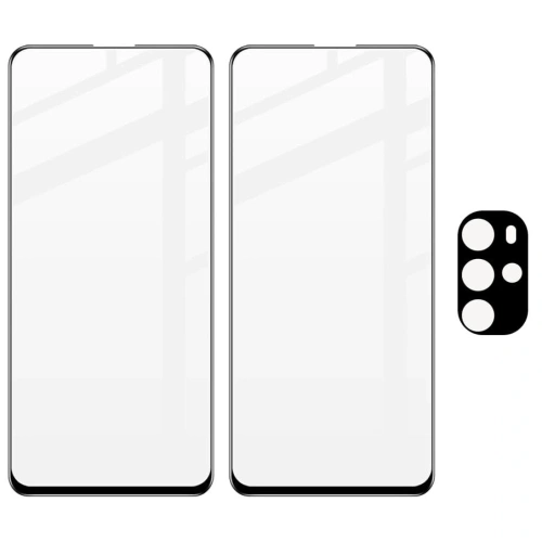 Szkło hartowane Bizon Glass Edge - [2 PACK] + ochrona na obiektyw Motorola Moto G22