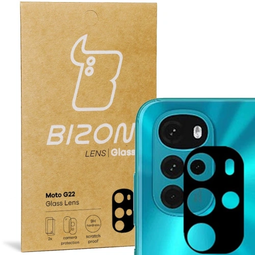 Szkło na aparat Bizon Glass Lens do Motorola Moto G22 [2 PACK]