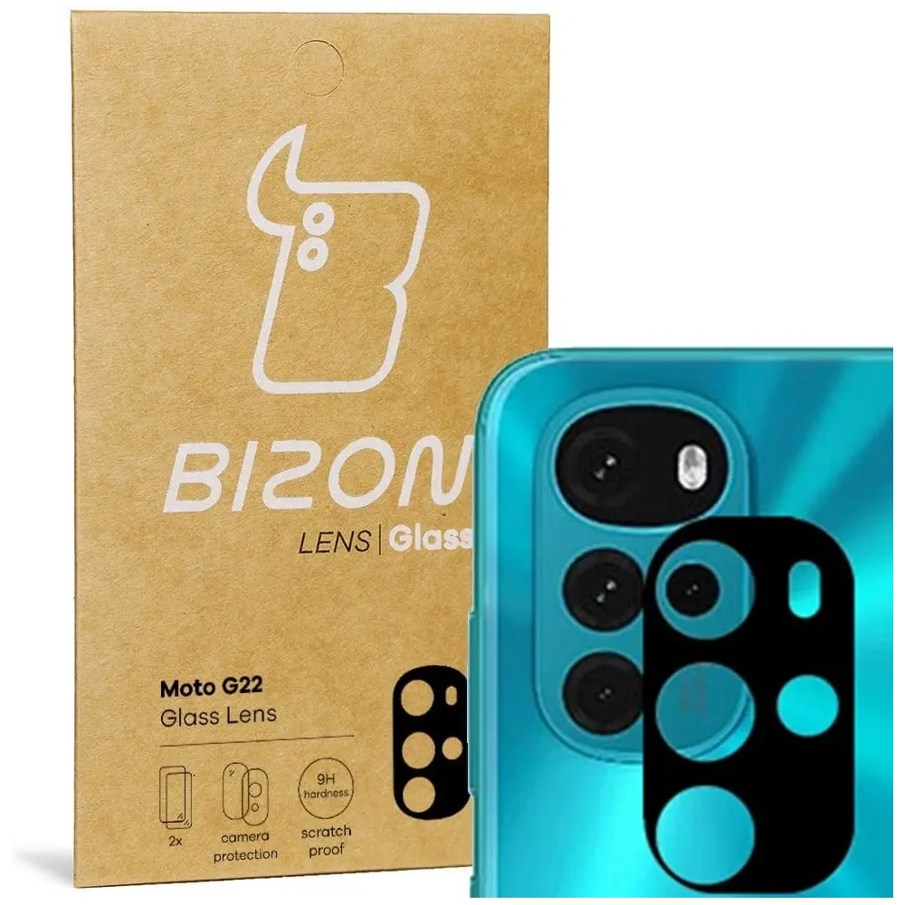 Wholesale Bizon Glass Lens Motorola Moto G22 [2 PACK] - BIZ524 - {ean13} - Hurt