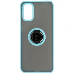 Hurtownia GSM - Bizon Case Hybrid Ring Motorola Moto G22 / E32 / E32s fumuriu cu un cadru albastru deschis - BIZ525 - {ean13} - Hurt