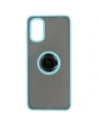 Wholesale Bizon Case Hybrid Ring Motorola Moto G22 / E32 / E32s smoky with a light blue frame - BIZ525 - {ean13} - Hurt
