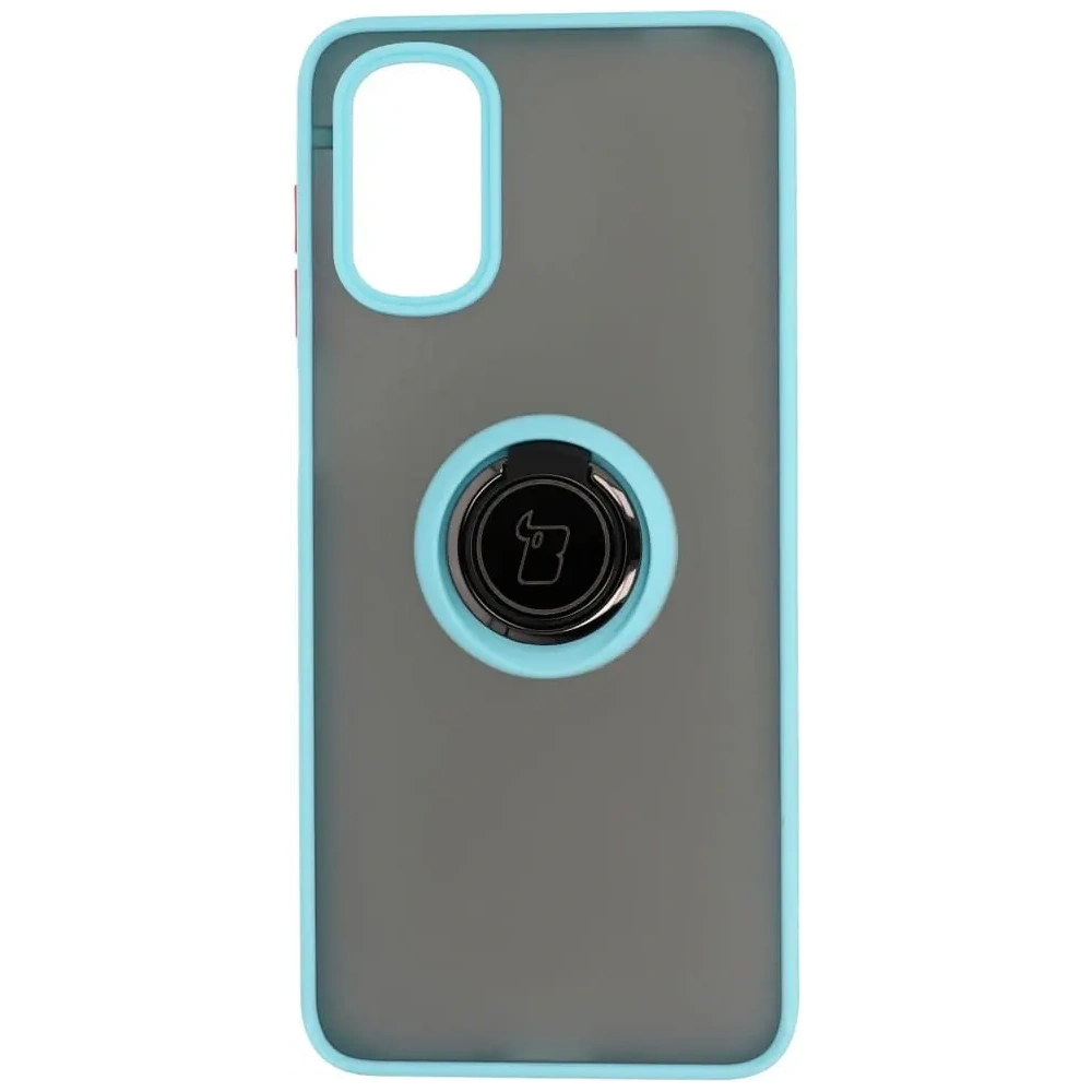 Hurtownia GSM - Bizon Case Hybrid Ring Motorola Moto G22 / E32 / E32s füstszínű, világoskék kerettel - BIZ525 - {ean13} - Hurt