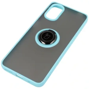 Hurtownia GSM - Bizon Case Hybrid Ring Motorola Moto G22 / E32 / E32s fumuriu cu un cadru albastru deschis - BIZ525 - {ean13} - Hurt