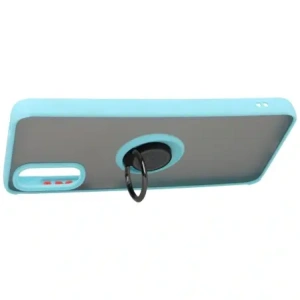 Hurtownia GSM - Bizon Case Hybrid Ring Motorola Moto G22 / E32 / E32s fumuriu cu un cadru albastru deschis - BIZ525 - {ean13} - Hurt