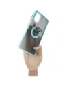 Wholesale Bizon Case Hybrid Ring Motorola Moto G22 / E32 / E32s smoky with a light blue frame - BIZ525 - {ean13} - Hurt