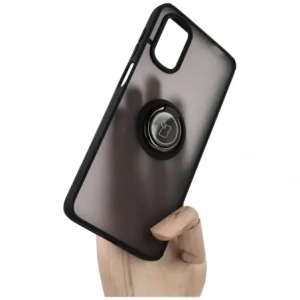 Hurtownia GSM - Etui s úchytem na prst Bizon Case Hybrid Ring pro Motorola Moto G22 / E32 / E32s kouřové s černým rámečkem - BIZ526 - {ean13} - Hurt