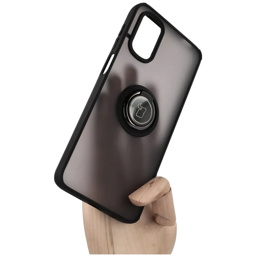 Hurtownia GSM - Bizon Case Hybrid Ring Motorola Moto G22 / E32 / E32s füstös fekete kerettel - BIZ526 - {ean13} - Hurt