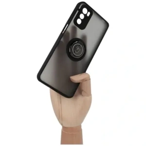 Hurtownia GSM - Etui s úchytem na prst Bizon Case Hybrid Ring pro Motorola Moto G42 kouřové s černým rámem - BIZ531 - {ean13} - Hurt