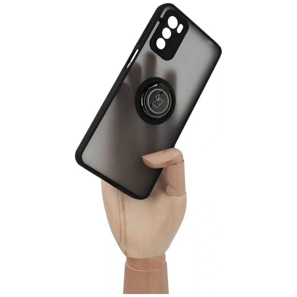 Hurtownia GSM - Bizon Case Hybrid Ring Motorola Moto G42 rauchig mit einem schwarzen Rahmen - BIZ531 - {ean13} - Hurt