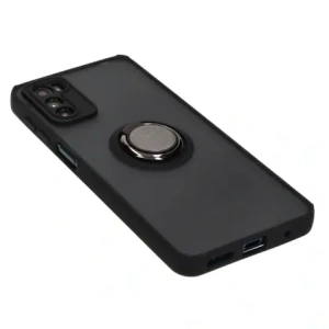 Hurtownia GSM - Etui s úchytem na prst Bizon Case Hybrid Ring pro Motorola Moto G42 kouřové s černým rámem - BIZ531 - {ean13} - Hurt