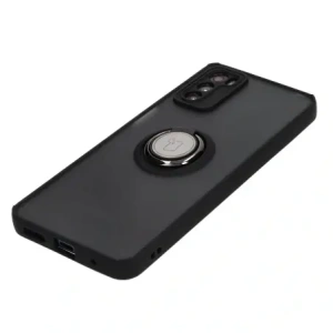Hurtownia GSM - Etui s úchytem na prst Bizon Case Hybrid Ring pro Motorola Moto G42 kouřové s černým rámem - BIZ531 - {ean13} - Hurt